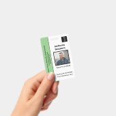 従業員の写真名ロゴIDカードバーコード個人 バッジ (手持ち)