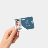 従業員の写真名会社のロゴバーコードセキュリティ バッジ (手持ち)