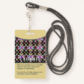 従業員の写真名病院のロゴのカスタム バッジ (裏面ランヤード)