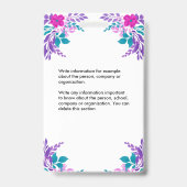 従業員の写真名ID識別カードのカスタム バッジ (裏面)