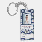 従業員の写真識別IDカスタムカード キーホルダー (正面左)