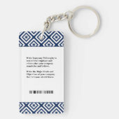 従業員の写真識別IDカスタムカード キーホルダー (裏面)