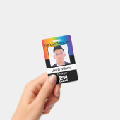 従業員の写真 – Rainbow バッジ (手持ち)