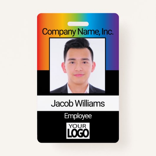 従業員の写真 – Rainbow バッジ (正面)