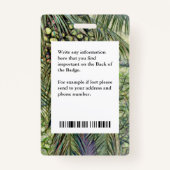 従業員の写真IDカードのビジネス企業のカスタム バッジ (裏面)