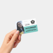 従業員の写真IDカー企業のド会社名 バッジ (手持ち)