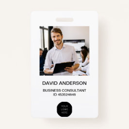 従業員の写真IDロゴ会社 バッジ