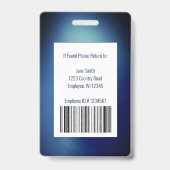 従業員の写真IDロゴ病院 バッジ (裏面)