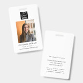 従業員の写真ID会社セキュリティ バッジ (Front & Back)