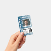 従業員の写真ID – シボモダンロン、ロゴバーコード バッジ (手持ち)