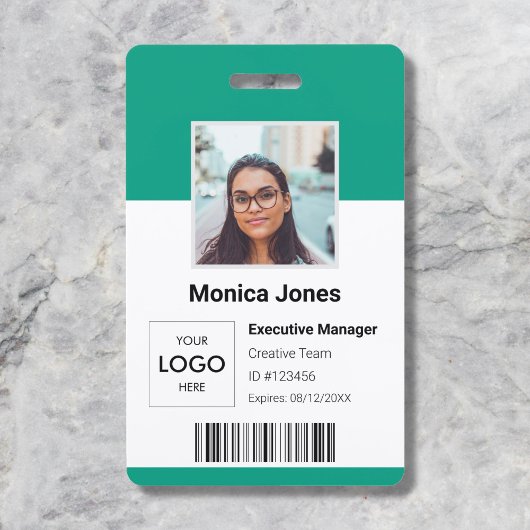 従業員の写真ID QRコード バッジ