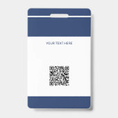 従業員の写真ID QR CODE会社セキュリティ バッジ (裏面)