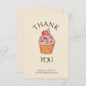 従業員の同僚のボス職場の評価 サンキューカード (正面/裏面)