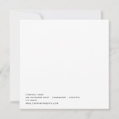 従業員の感謝の日のビジネスロゴ 招待状 (裏面)