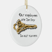 従業員の感謝の職場感謝してい業務 セラミックオーナメント (右)