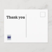 従業員の感謝Thank You Business Rail ポストカード (裏面)