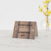 従業員の感謝Thank You Railroad Tracks カード (黄色い花)