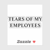 従業員の涙タンブラー断熱マグカップ シール (シート)