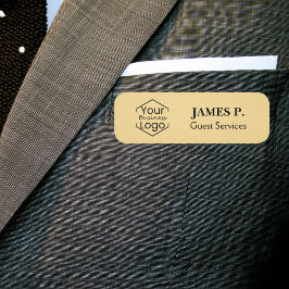 従業員の磁気安全ピンの金ゴールドカスタムロゴ 名札