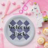 従業員の職場へようこそ男女兼用 ペーパープレート (パーティー)