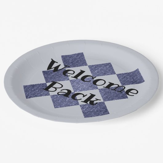 従業員の職場へようこそ男女兼用 ペーパープレート (アングル)