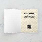 従業員の記念日のマイルストーンの寿命 カード (内部)