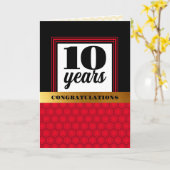 従業員の記念日のマイルストーンの寿命 カード (黄色い花)