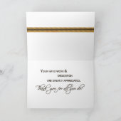 従業員の記念日の茶色動揺して カード (内部)