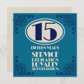 従業員の記念日の認識マイルストーンサービス (正面/裏面)