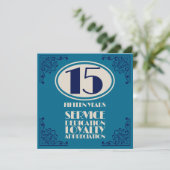 従業員の記念日の認識マイルストーンサービス (スタンド正面)