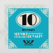 従業員の記念日の認識マイルストーンサービス (正面/裏面)