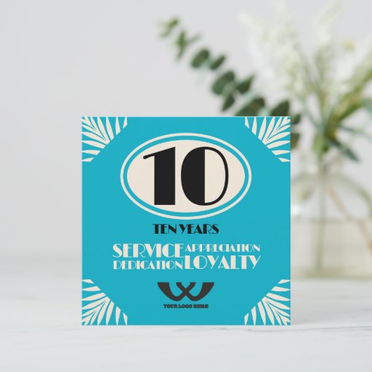 従業員の記念日の認識マイルストーンサービス (スタンド正面)