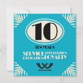 従業員の記念日の認識マイルストーンサービス (正面)