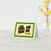 従業員の評価素晴らしジョブカード カード (黄色い花)