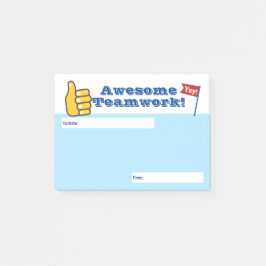 従業員の認識のポスト・イット賞のチームワーク ポストイット