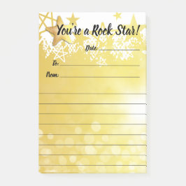 従業員の認識のポスト・イット賞のロックスター ポストイット