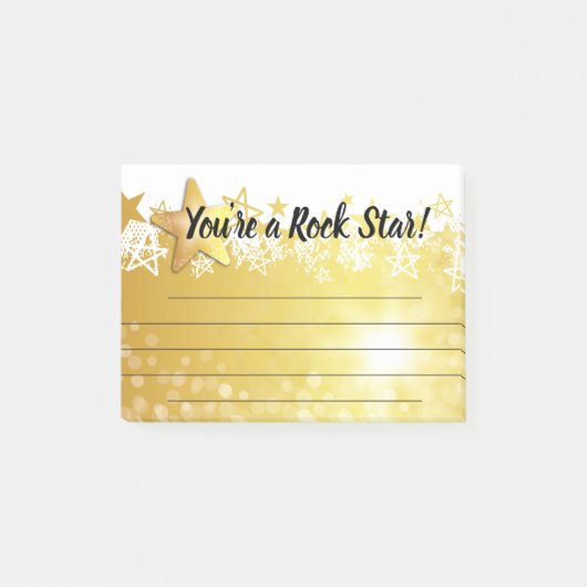 従業員の認識のポスト・イット賞のロックスター ポストイット (正面)