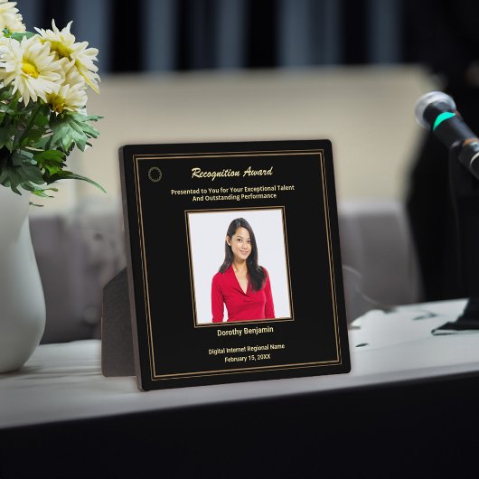 従業員の認識フォトロゴ金ゴールド賞 フォトプラーク