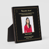 従業員の認識フォトロゴ金ゴールド賞 フォトプラーク (正面)