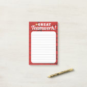 従業員の認識賞の星の素晴らしいチームワーク ポストイット (デスク上)