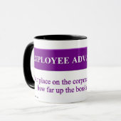 従業員の進歩のシンボルや象徴 マグカップ (正面左)