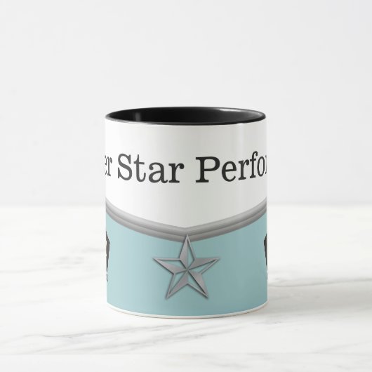 従業員の達成の星の実行者賞のマグ マグカップ (中央)