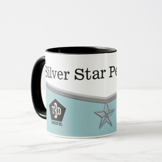 従業員の達成の星の実行者賞のマグ マグカップ (正面左)