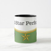 従業員の達成の星の実行者賞のマグ マグカップ (中央)