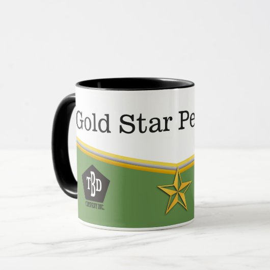 従業員の達成の星の実行者賞のマグ マグカップ (正面左)