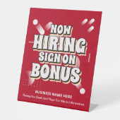 従業員の雇用賞与のカスタム支給 台座サイン (正面)