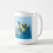 従業員は感謝していしています コーヒーマグカップ (正面右)