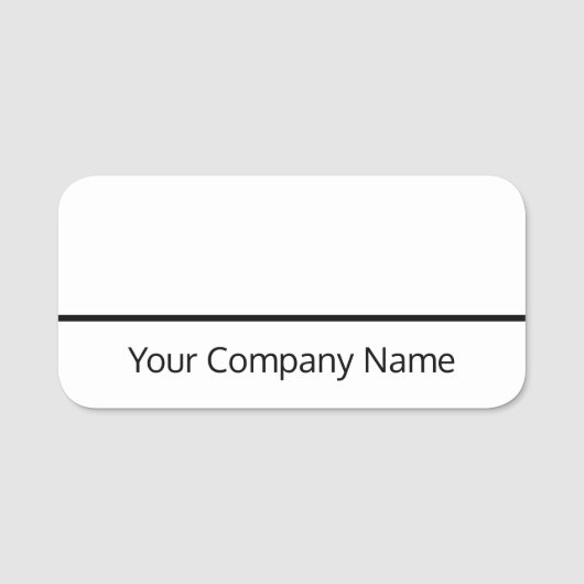 従業員またはボランティアのドライイレース名タグ 名札 (正面)