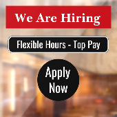 従業員を雇用する雇用ウィンドウ固定シンボルや象徴 ウィンドウサイン (シート2)