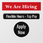 従業員を雇用する雇用ウィンドウ固定シンボルや象徴 ウィンドウサイン (シート)